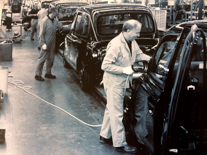 The TX1 being built.